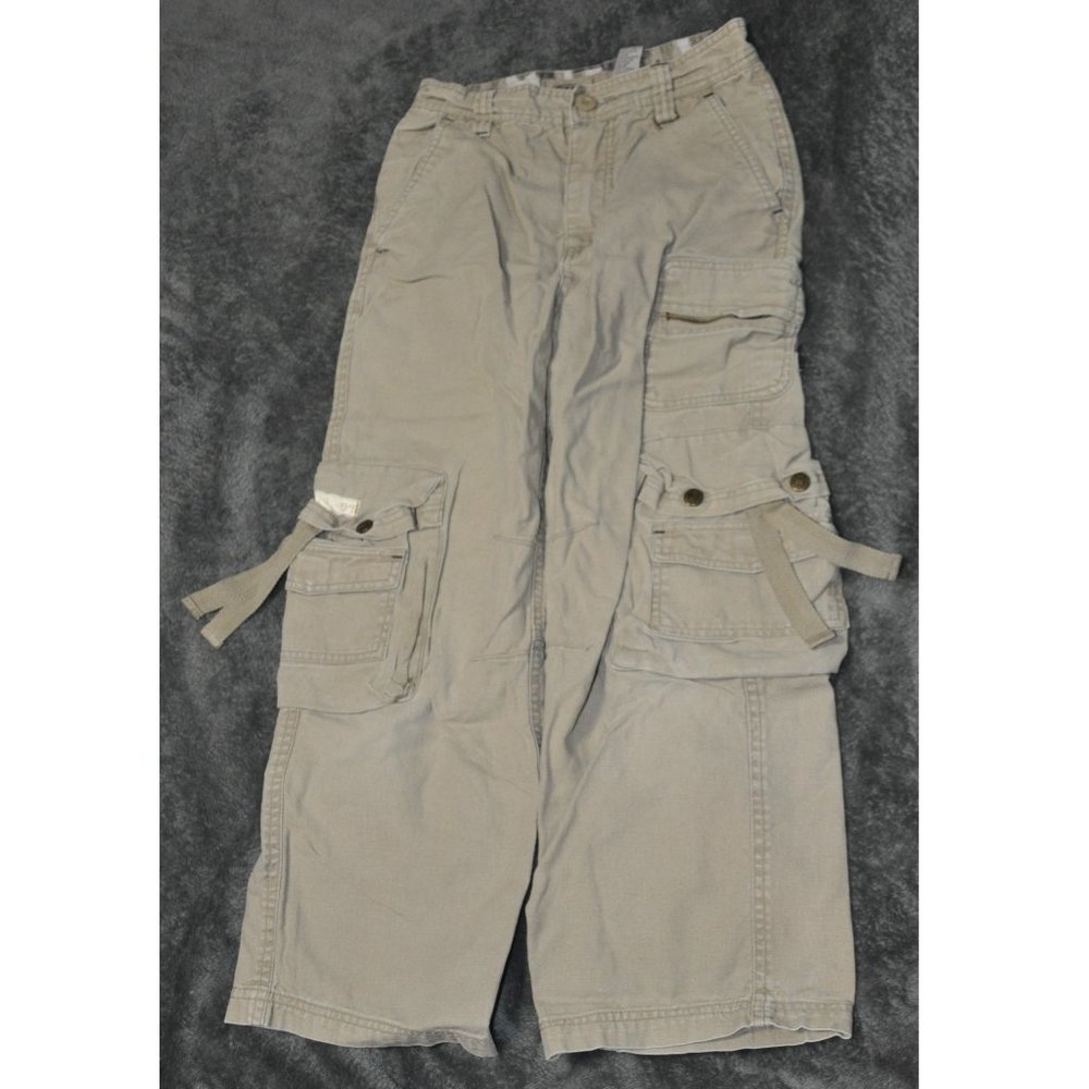 5 for $25 - OTB boys tan denim cargo pants jeans size 10 regular (63)